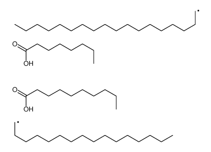 decanoic acid,hexadecane,octadecane,octanoic acid结构式