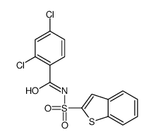 N-(1-benzothiophen-2-ylsulfonyl)-2,4-dichlorobenzamide Structure