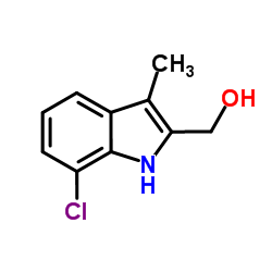 (7-Chloro-3-methyl-1H-indol-2-yl)methanol Structure