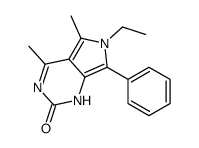 6-ethyl-4,5-dimethyl-7-phenyl-1H-pyrrolo[3,4-d]pyrimidin-2-one Structure