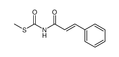 S-methyl N-(3-phenylpropenoyl)thiocarbamate结构式