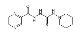 N-(piperidin-1-yl)-2-(pyrazine-2-carbonyl)hydrazine-1-carbothioamide结构式
