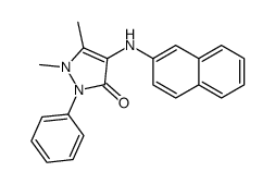 1,5-dimethyl-4-(naphthalen-2-ylamino)-2-phenylpyrazol-3-one Structure