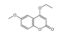 2H-1-Benzopyran-2-one,4-ethoxy-6-methoxy-(9CI)结构式