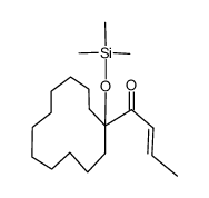 (E)-1-(1-((trimethylsilyl)oxy)cyclododecyl)but-2-en-1-one Structure