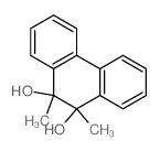 9,10-Phenanthrenediol,9,10-dihydro-9,10-dimethyl- structure