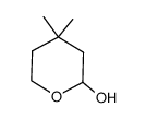 2-hydroxy-4,4-dimethyltetrahydropyran结构式