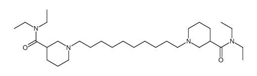 1,10-bis(3-(N,N-diethylcarbamoyl)piperidino)decane结构式