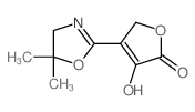 2(5H)-Furanone,4-(4,5-dihydro-5,5-dimethyl-2-oxazolyl)-3-hydroxy-结构式