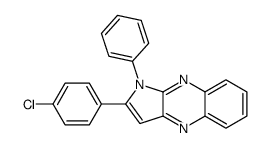 2-(4-chlorophenyl)-1-phenylpyrrolo[3,2-b]quinoxaline结构式