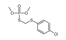 Thiophosphoric acid S-[(4-chlorophenyl)thiomethyl]O,O-dimethyl ester Structure