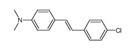 4-[2-(4-Chlorophenyl)ethenyl]-N,N-dimethylaniline Structure