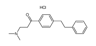 4'-(β-phenylethyl)-3-(dimethylamino)propiophenone hydrochloride结构式