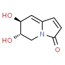 3(5H)-Indolizinone,6,7-dihydro-6,7-dihydroxy-,(6S,7S)-(9CI) structure