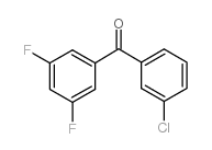 3-氯-3,5-二氟苯甲酮结构式