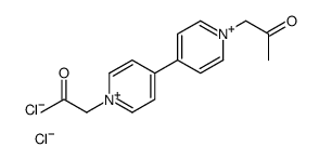 1-[4-[1-(2-oxopropyl)pyridin-1-ium-4-yl]pyridin-1-ium-1-yl]propan-2-one,dichloride Structure