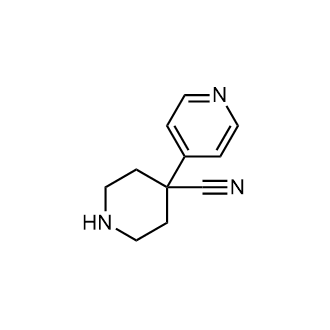 4-(吡啶-4-基)哌啶-4-甲腈结构式