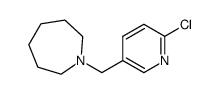 1-[(6-chloropyridin-3-yl)methyl]azepane structure