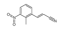 (E)-3-(2-methyl-3-nitrophenyl)-2-propenenitrile结构式