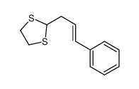 2-(3-phenylprop-2-enyl)-1,3-dithiolane结构式