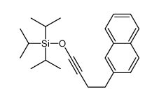 4-naphthalen-2-ylbut-1-ynoxy-tri(propan-2-yl)silane Structure