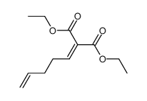 diethyl 2-(pent-4-en-1-ylidene)malonate Structure