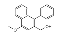 (4-methoxy-1-phenylnaphthalen-2-yl)methanol结构式