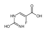 2-Fluoro-3-ureidopropenoic Acid结构式