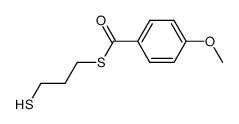 S-(3-mercaptopropyl) 4-methoxybenzothioate结构式