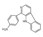 4-(9H-pyrido[3,4-b]indol-1-yl)aniline结构式