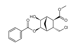 methyl (1S,2R,3R,4R,5R,6S)-5-(benzoyloxy)-3-(chloromethyl)-6-hydroxybicyclo[2.2.1]heptane-2-carboxylate Structure