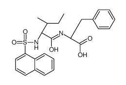 (2S)-2-[[(2S,3S)-3-methyl-2-(naphthalen-1-ylsulfonylamino)pentanoyl]amino]-3-phenylpropanoic acid结构式