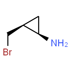 Cyclopropanamine, 2-(bromomethyl)-, cis- (9CI) Structure