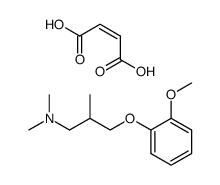 [3-(2-Methoxy-phenoxy)-2-methyl-propyl]-dimethyl-amine; compound with (Z)-but-2-enedioic acid Structure