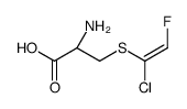 (2R)-2-amino-3-[(E)-1-chloro-2-fluoroethenyl]sulfanylpropanoic acid结构式