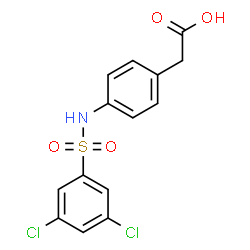 (4-{[(3,5-Dichlorophenyl)sulfonyl]amino}phenyl)acetic acid Structure