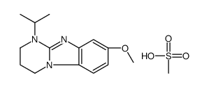 methanesulfonic acid,8-methoxy-1-propan-2-yl-3,4-dihydro-2H-pyrimido[1,2-a]benzimidazole Structure