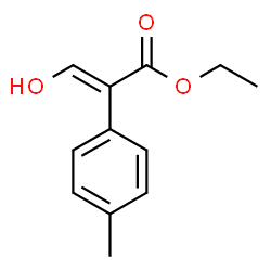 Benzeneacetic acid, alpha-(hydroxymethylene)-4-methyl-, ethyl ester, (alphaE)- (9CI)结构式