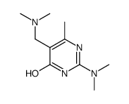 4-Pyrimidinol,2-(dimethylamino)-5-[(dimethylamino)methyl]-6-methyl-(8CI) Structure