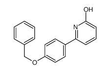 6-(4-phenylmethoxyphenyl)-1H-pyridin-2-one结构式
