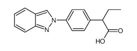 2-(4-indazol-2-ylphenyl)butanoic acid Structure