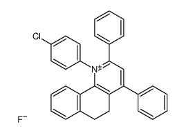 1-(4-chlorophenyl)-2,4-diphenyl-5,6-dihydrobenzo[h]quinolin-1-ium fluoride Structure