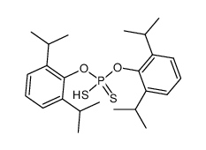Dithiophosphoric acid O,O'-bis-(2,6-diisopropyl-phenyl) ester Structure