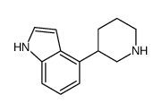 1H-Indole, 4-(3-piperidinyl)-, (R)- structure