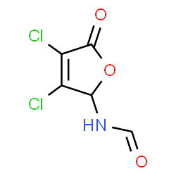 Formamide,N-(3,4-dichloro-2,5-dihydro-5-oxo-2-furanyl)-结构式
