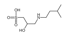 2-hydroxy-3-(3-methylbutylamino)propane-1-sulfonic acid Structure