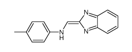 N-(benzimidazol-2-ylidenemethyl)-4-methylaniline Structure