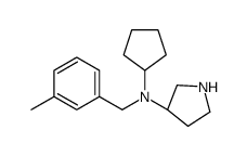 (3S)-N-cyclopentyl-N-[(3-methylphenyl)methyl]pyrrolidin-3-amine Structure