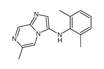 N-(2,6-dimethylphenyl)-6-methylimidazo[1,2-a]pyrazin-3-amine结构式