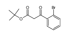 tert-butyl 2-bromo-β-oxobenzenepropanoate Structure